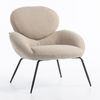 FOTEL HR2045 LATTE BARANEK CZARNA PODSTAWA