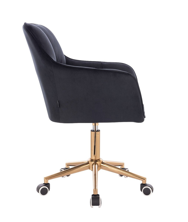 HOKER HR550K CZARNY WELUR ZŁOTA PODSTAWA