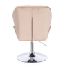 HOKER HR212N LATTE WELUR CHROMOWANA PODSTAWA