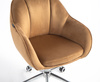 HOKER HR2055K MIODOWY WELUR CHROMOWANA PODSTAWA