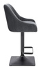 FOTEL HR920KW GRAFITOWY WELUR CZARNA PODSTAWA