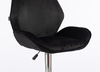 FOTEL HR350W CZARNY WELUR CHROMOWANA PODSTAWA