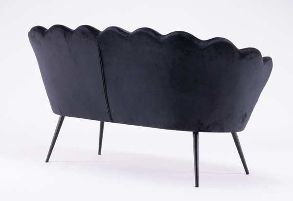 SOFA FREY CZARNY CZARNE NOGI