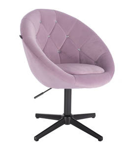 FOTEL HR8516CCROSS WRZOSOWY WELUR CZARNA PODSTAWA