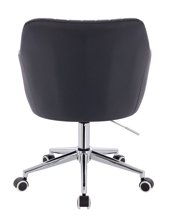 FOTEL HR190K CZARNY CHROMOWANA PODSTAWA
