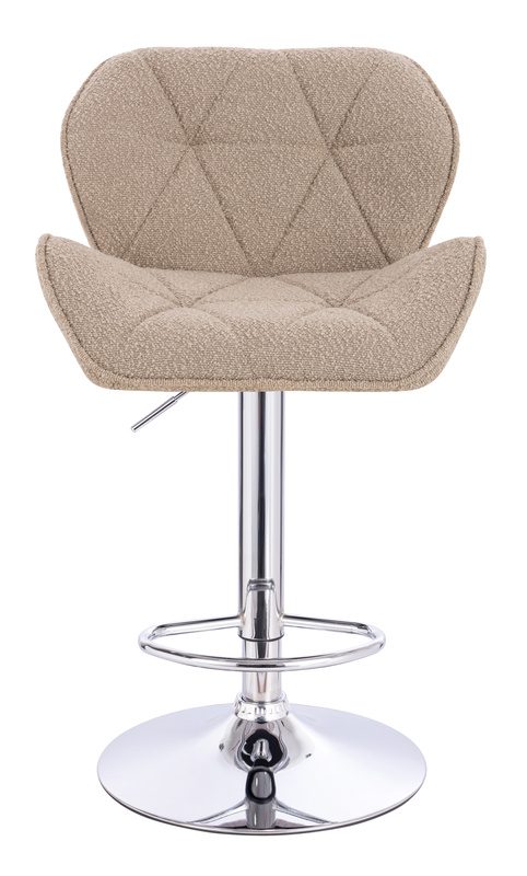 FOTEL HR111W LATTE BARANEK CHROMOWANA PODSTAWA