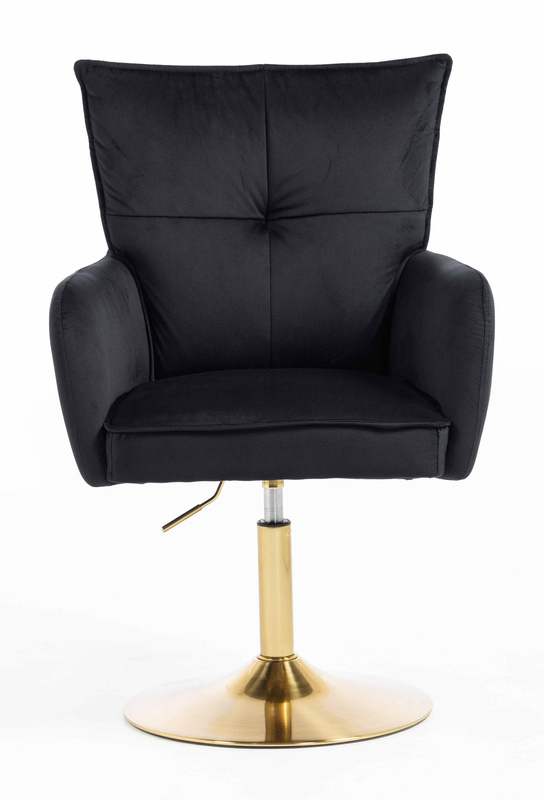 HOKER HR250N CZARNY WELUR  ZŁOTA PODSTAWA