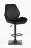 FOTEL HR350KW CZARNY WELUR CZARNA PODSTAWA