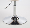 HOKER HR2055N KREMOWY WELUR CHROMOWANA PODSTAWA