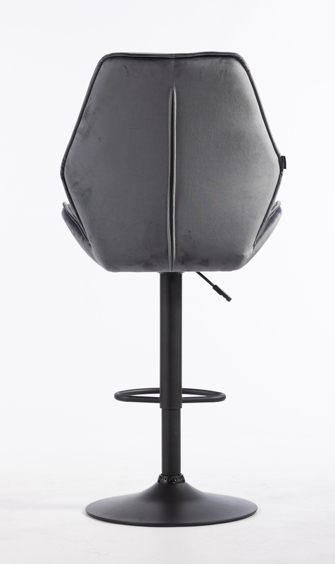 FOTEL HR350W GRAFITOWY WELUR CZARNA PODSTAWA