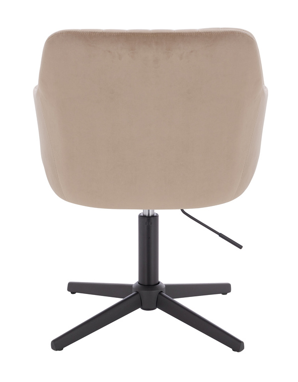 FOTEL HR190CROSS LATTE WELUR CZARNA PODSTAWA