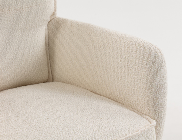 HOKER HR250W KREMOWY BARANEK CHROMOWANA PODSTAWA