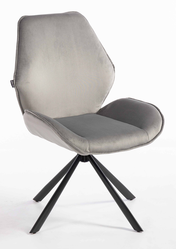 FOTEL HR350 PAJĄK STALOWY WELUR CZARNA PODSTAWA