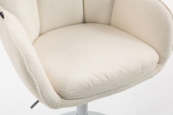 HOKER HR2055N KREMOWY BARANEK CHROMOWANA PODSTAWA