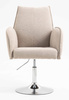 FOTEL HR280N LATTE BARANEK CHROMOWANA PODSTAWA