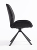 FOTEL HR350 PAJĄK CZARNY WELUR CZARNA PODSTAWA