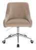 FOTEL HR920K LATTE WELUR CHROMOWANA PODSTAWA