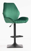 FOTEL HR350KW BUTELKOWA ZIELEŃ WELUR CZARNA PODSTAWA