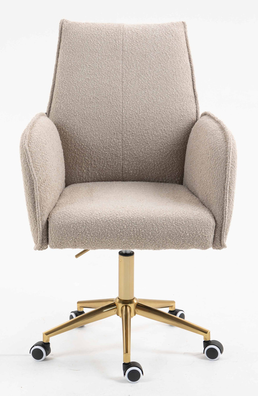 FOTEL HR280K LATTE BARANEK ZŁOTA PODSTAWA