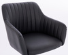 FOTEL HR190N CZARNY CHROMOWANA PODSTAWA