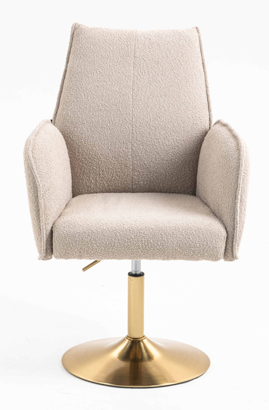 FOTEL HR280N LATTE BARANEK ZŁOTA PODSTAWA