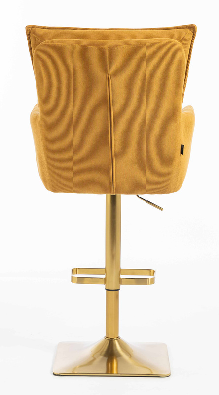 HOKER HR250KW ŻÓŁTY CURRY PREMIUM CORD SZTRUKS ZŁOTA PODSTAWA