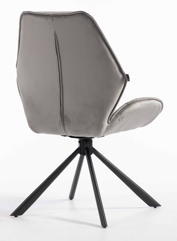 FOTEL HR350 PAJĄK STALOWY WELUR CZARNA PODSTAWA