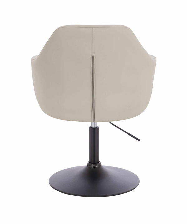 HOKER HR831N ECRU EKOSKÓRA PREMIUM SOFT CZARNA PODSTAWA