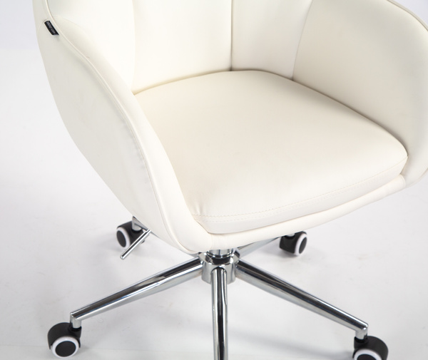 HOKER HR2055K BIAŁY CHROMOWANA PODSTAWA