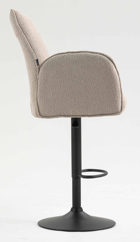 FOTEL HR280W LATTE BARANEK CZARNA PODSTAWA