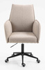 FOTEL HR280K LATTE BARANEK CZARNA PODSTAWA