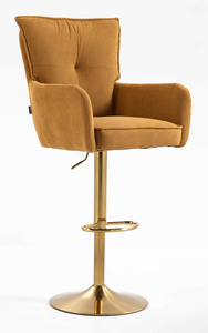 HOKER HR250W ŻÓŁTY CURRY PREMIUM CORD SZTRUKS ZŁOTA PODSTAWA