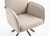 FOTEL HR280 LATTE BARANEK CZARNY PAJĄK 