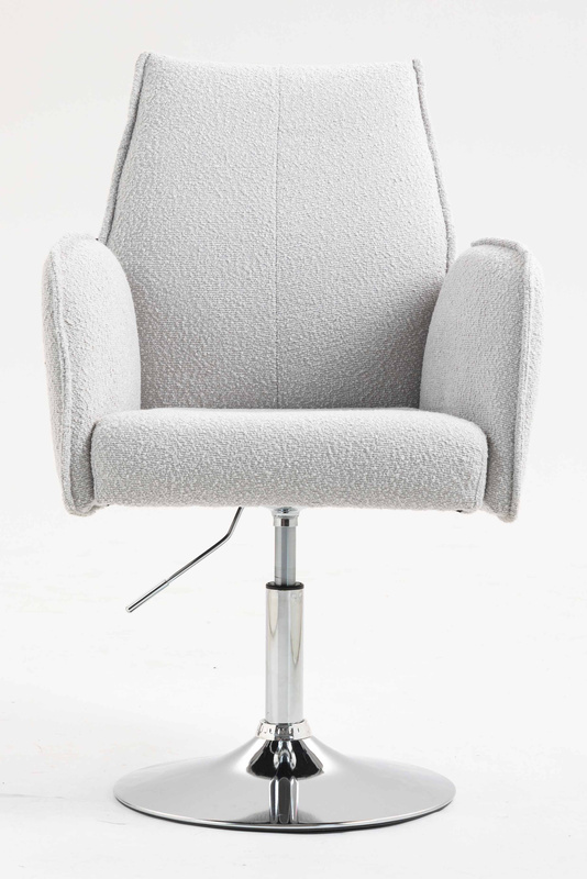 FOTEL HR280N SZARY BARANEK CHROMOWANA PODSTAWA