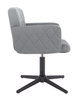 FOTEL HR802CROSS SZARY CZARNA PODSTAWA