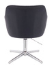 FOTEL HR190CROSS CZARNY CHROMOWANA PODSTAWA