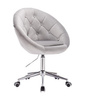 FOTEL HR8516K STALOWY WELUR