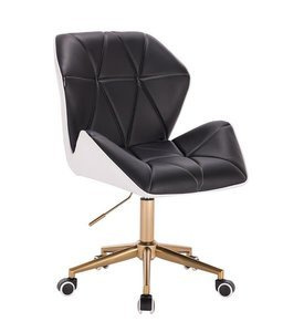 HOKER HR212K CZARNO-BIAŁY ZŁOTA PODSTAWA