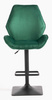 FOTEL HR350KW BUTELKOWA ZIELEŃ WELUR CZARNA PODSTAWA