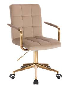 HOKER HR1015KP LATTE WELUR ZŁOTA PODSTAWA