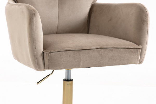 HOKER HR250N LATTE WELUR  ZŁOTA PODSTAWA