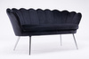 SOFA FREY CZARNY CHROMOWANE NOGI