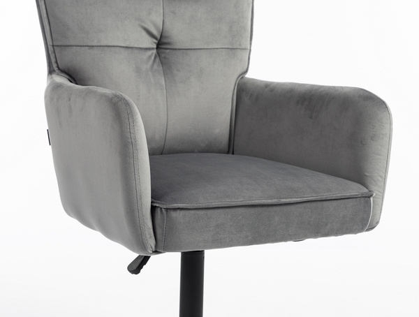 HOKER HR250K GRAFITOWY WELUR  CZARNA PODSTAWA