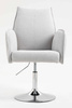 FOTEL HR280N SZARY BARANEK CHROMOWANA PODSTAWA