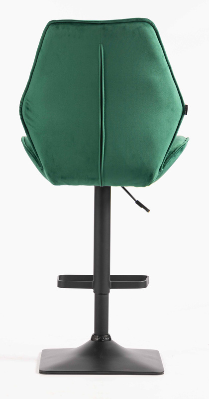 FOTEL HR350KW BUTELKOWA ZIELEŃ WELUR CZARNA PODSTAWA
