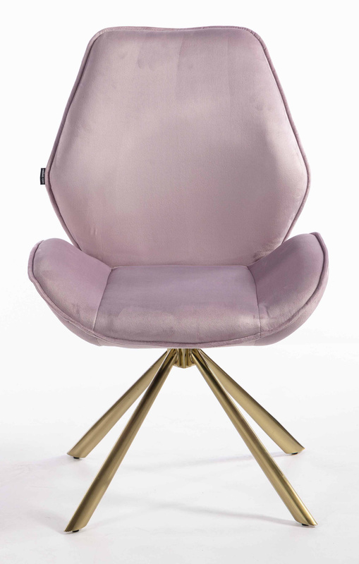 FOTEL HR350 PAJĄK WRZOSOWY WELUR ZŁOTA PODSTAWA