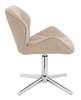 FOTEL HR111CROSS LATTE BARANEK CHROMOWANA PODSTAWA