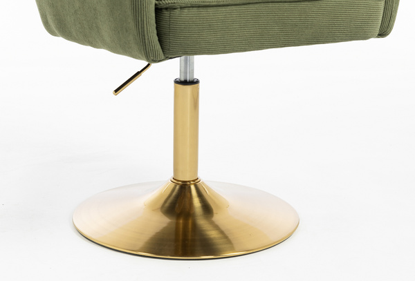 HOKER HR250N ZIELONY SZAŁWIA PREMIUM CORD SZTRUKS ZŁOTA PODSTAWA