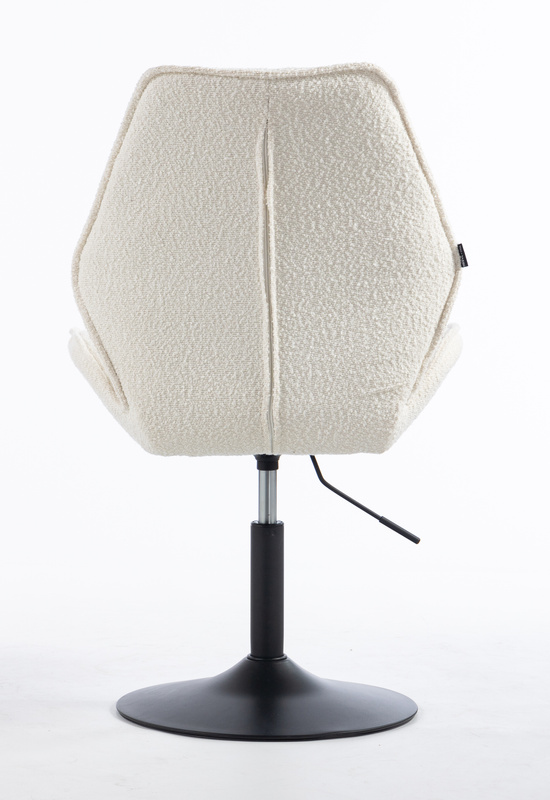 FOTEL HR350N KREMOWY BARANEK CZARNA PODSTAWA