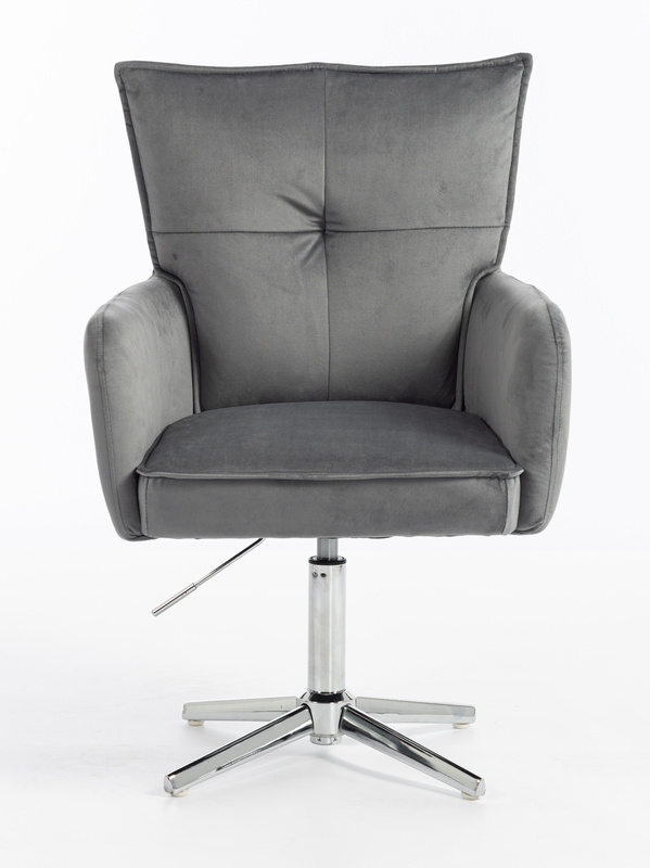 HOKER HR250CROSS GRAFITOWY WELUR  CHROMOWANA PODSTAWA